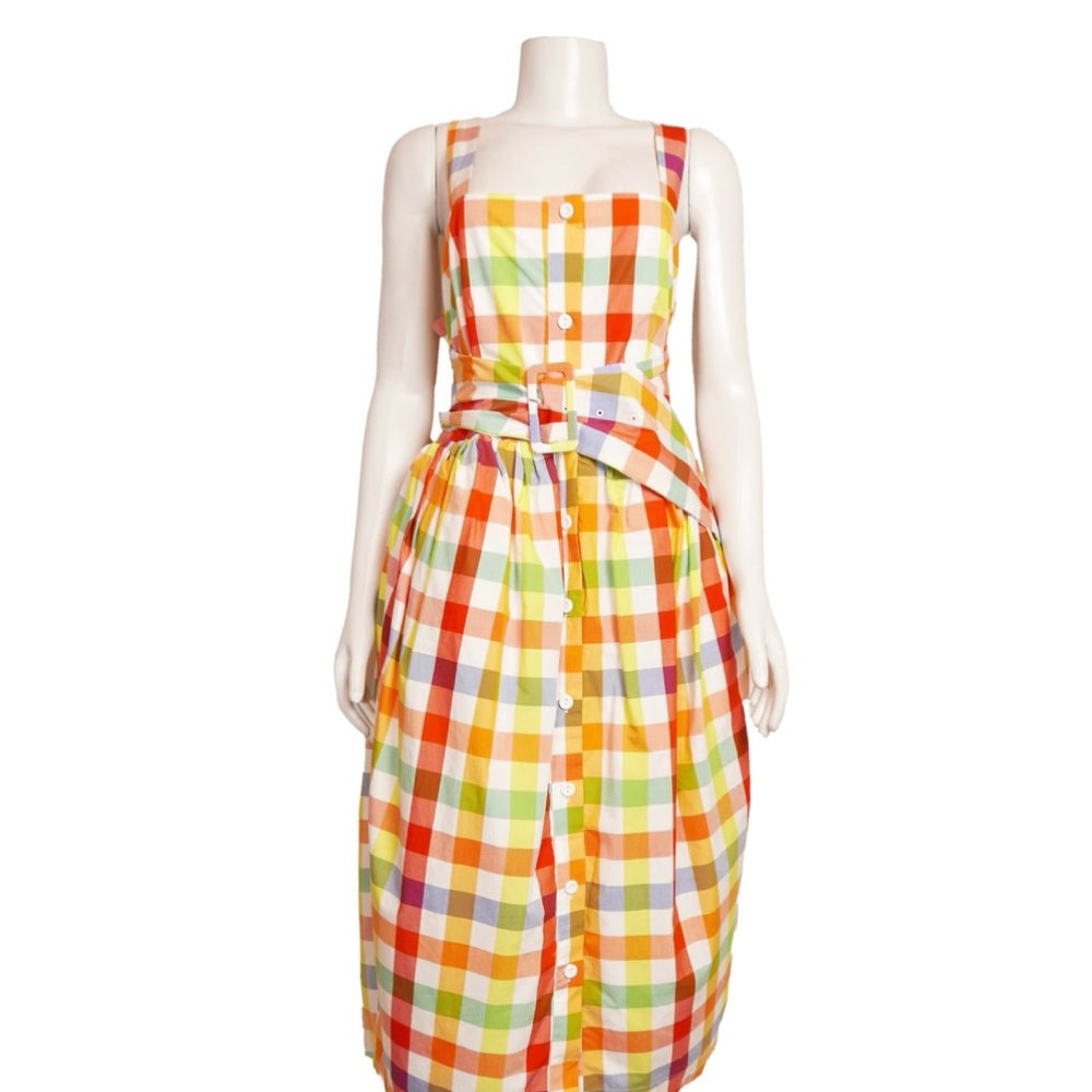 Multicolor Checkered Women's Dress